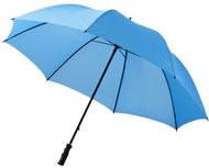 30" Zeke-golfsateenvarjo, sininen liikelahja logopainatuksella